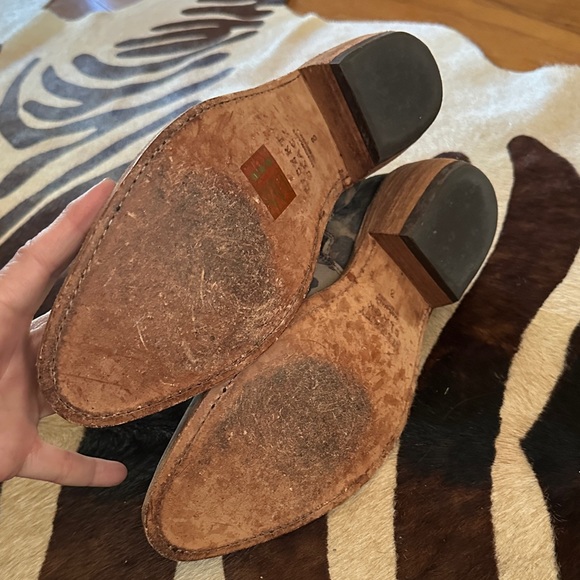 Liberty Black Leopard Print Ankle Boots size 8 - Picture 3 of 7